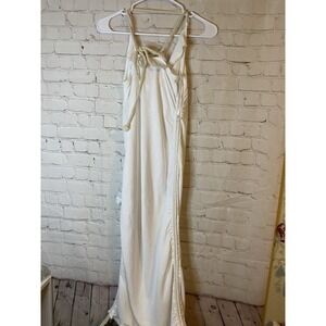 JLUXLABEL  Drape Backless Dress in White SIZE Small
